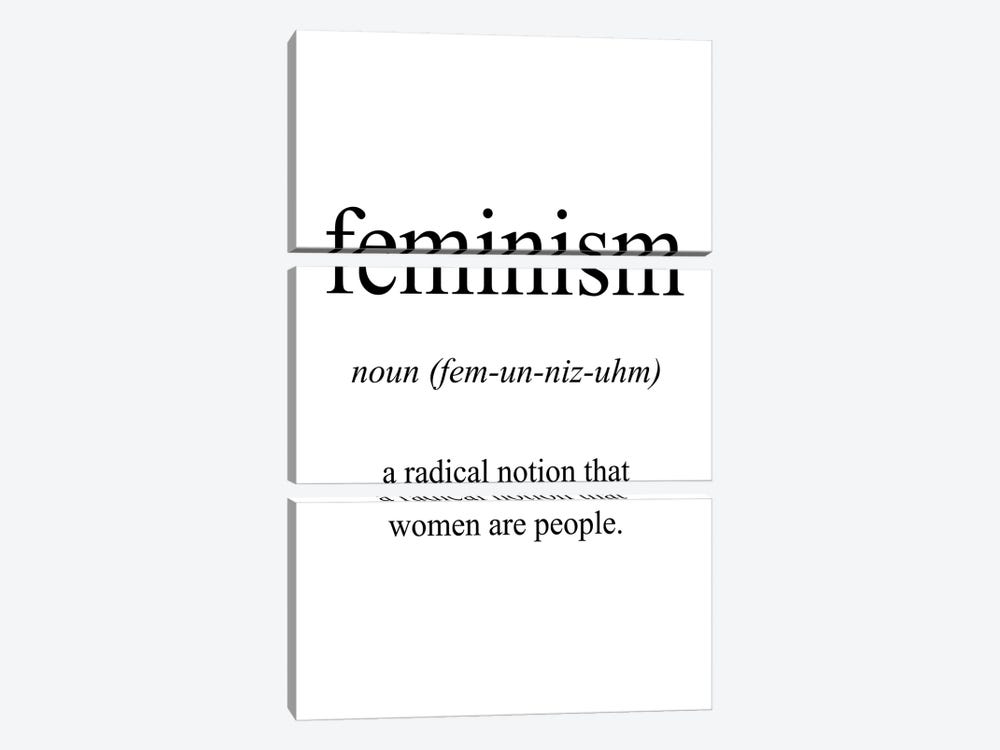 Feminism Meaning by Pixy Paper 3-piece Canvas Art