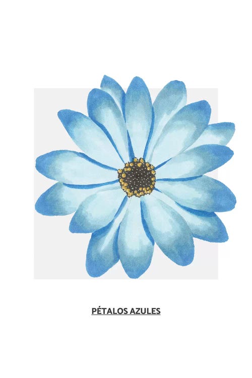 Flowers Collection - Blue by Pixy Paper wall art