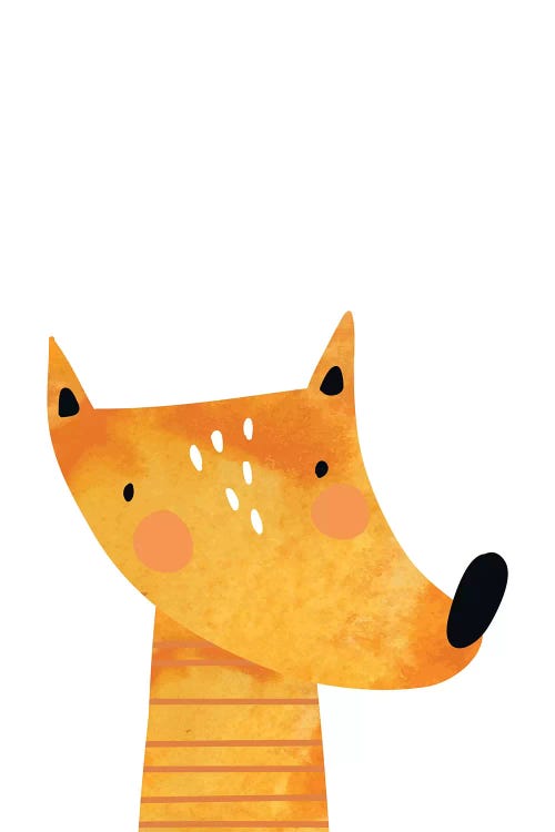Fox Watercolour by Pixy Paper wall art