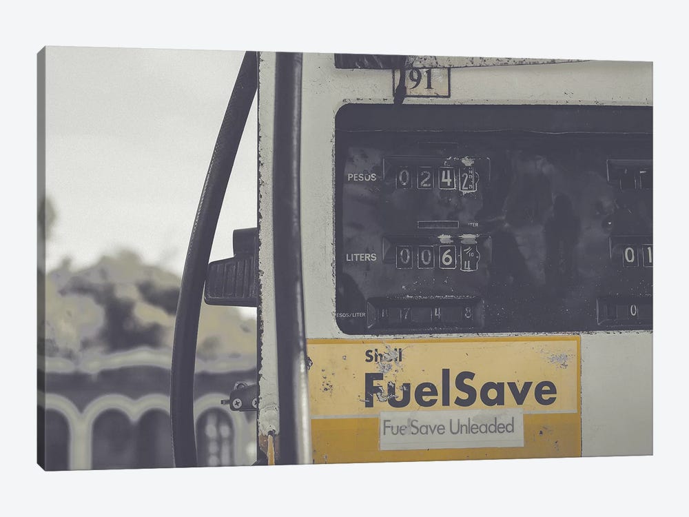 Fuel Save Yellow by Pixy Paper 1-piece Canvas Art Print