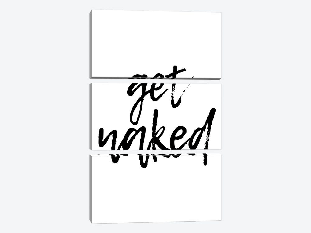 Get Naked by Pixy Paper 3-piece Canvas Print