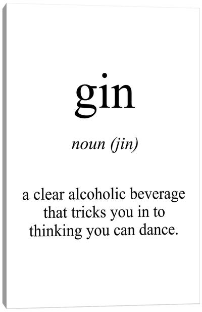 Gin Meaning Canvas Art Print - Gin Art