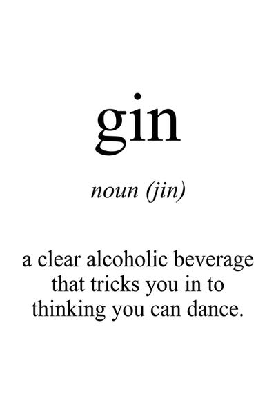 Gin: Gin Meaning by Pixy Paper