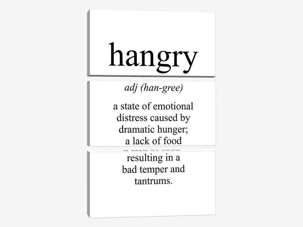 Hangry Meaning by Pixy Paper 3-piece Canvas Wall Art