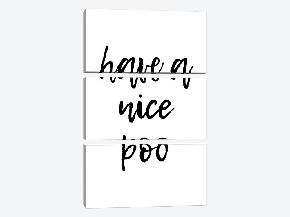 Have A Nice Poo by Pixy Paper 3-piece Canvas Artwork