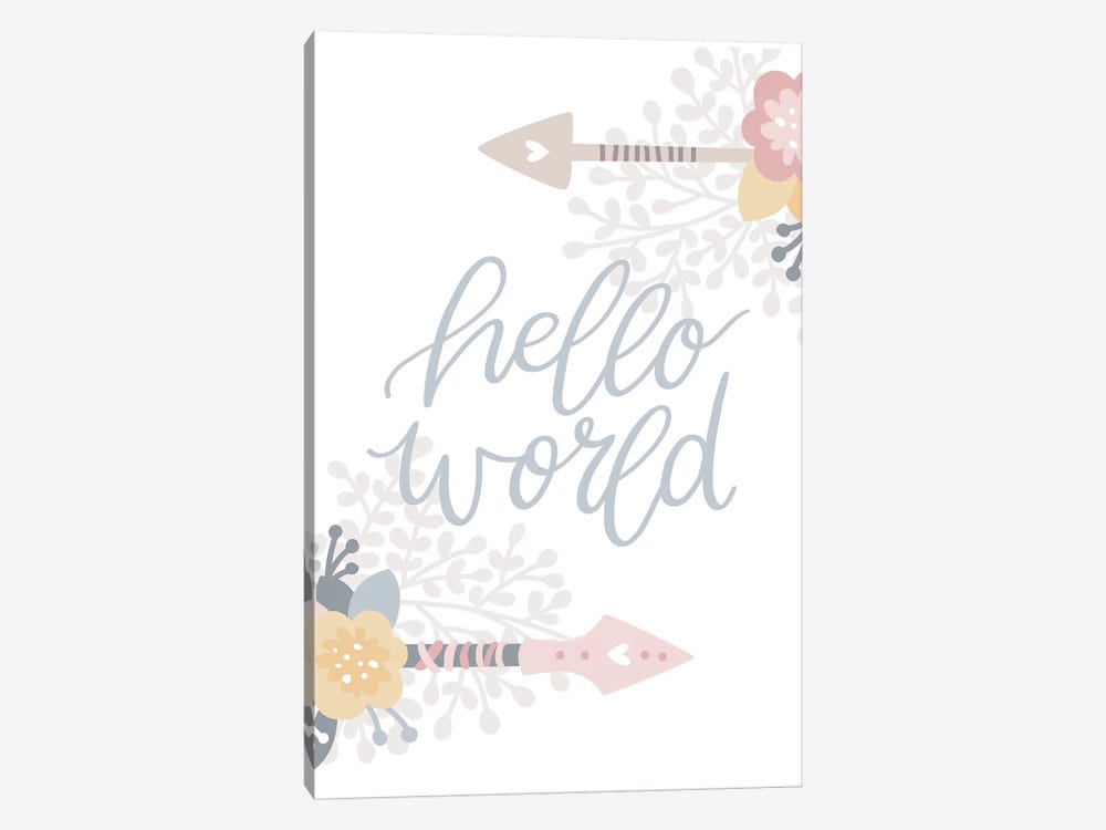 Hello World by Pixy Paper 1-piece Art Print