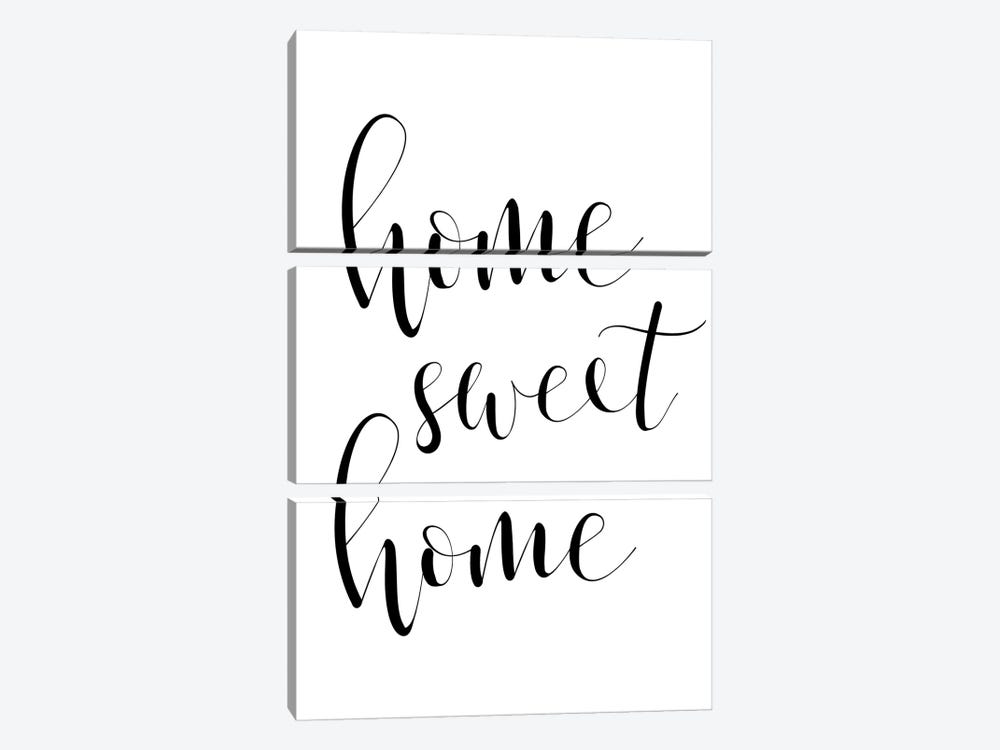 Home Sweet Home by Pixy Paper 3-piece Canvas Wall Art