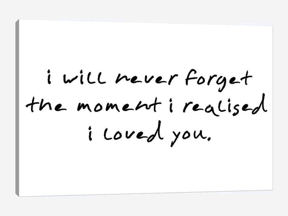 I Will Never Forget The Moment I Realised by Pixy Paper 1-piece Canvas Wall Art