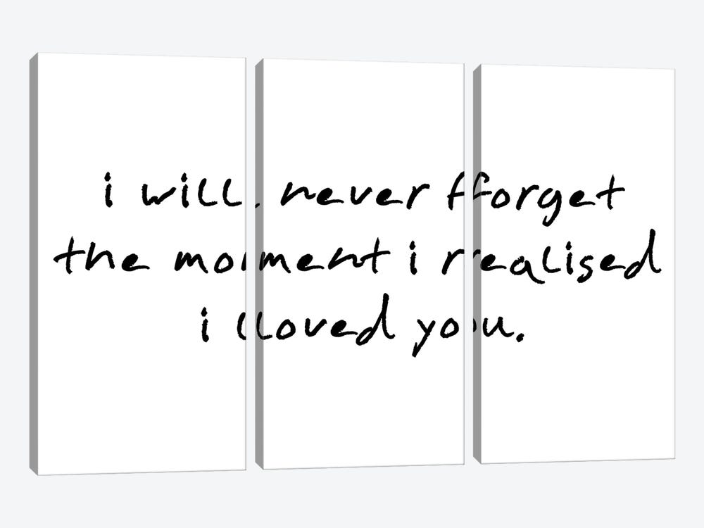 I Will Never Forget The Moment I Realised by Pixy Paper 3-piece Canvas Art