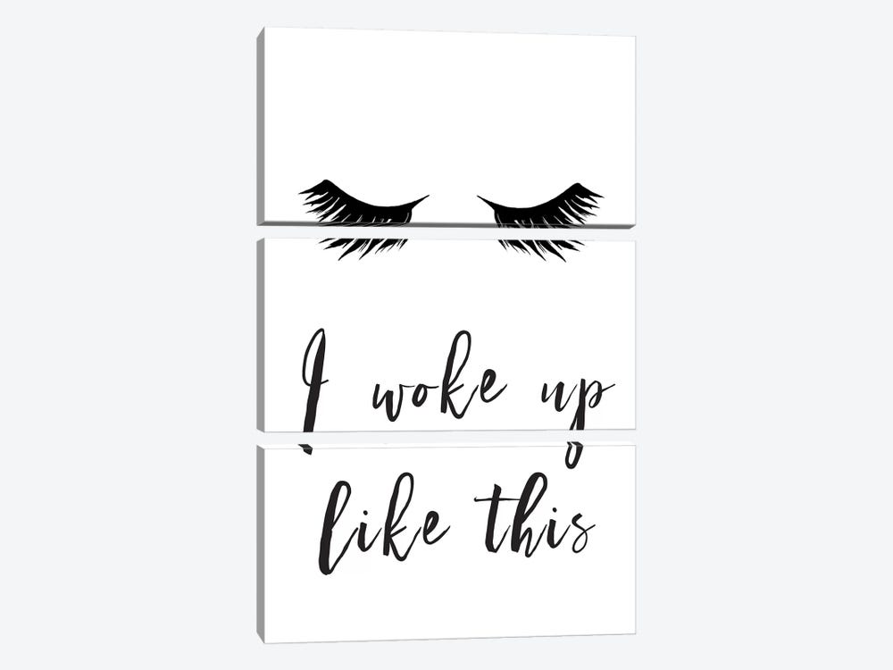 I Woke Up Like This Lashes by Pixy Paper 3-piece Art Print