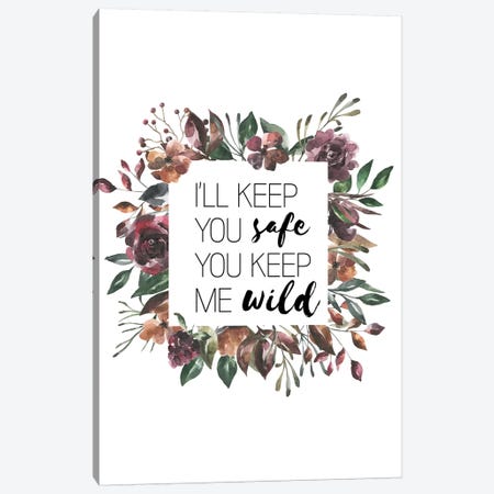 I'll Keep You Safe Autumn Floral Collection Canvas Print #PXY252} by Pixy Paper Canvas Print