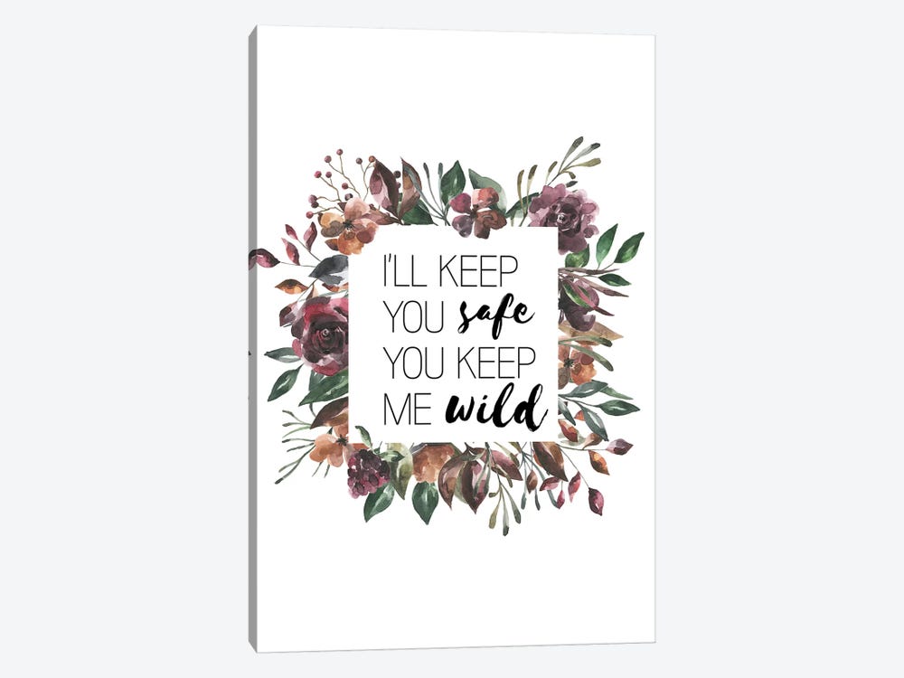 I'll Keep You Safe Autumn Floral Collection by Pixy Paper 1-piece Canvas Art