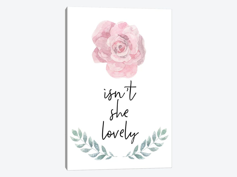 Isnt She Lovely Pink Floral Collection by Pixy Paper 1-piece Canvas Print