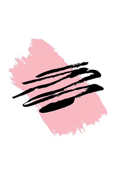 The Nineties: Jaggered Paint Brush Pink by Pixy Paper