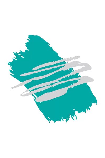 The Nineties: Jaggered Paint Brush Teal by Pixy Paper
