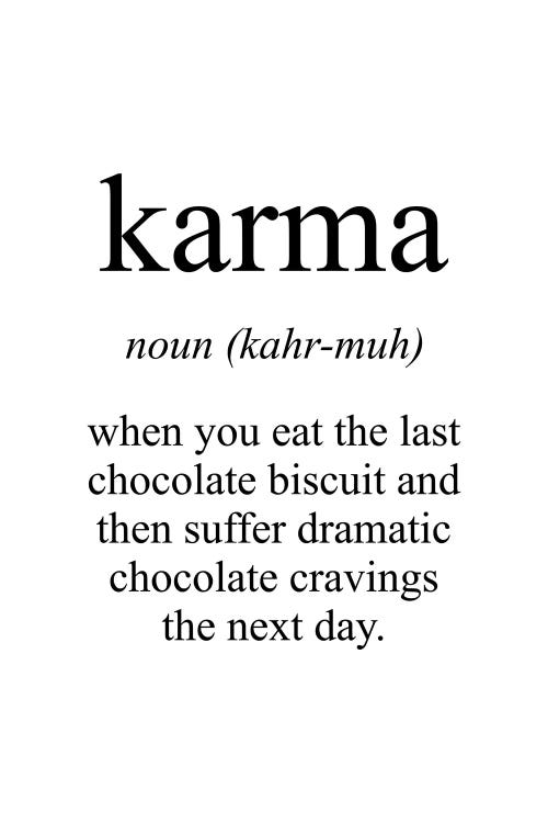 Karma Meaning by Pixy Paper wall art