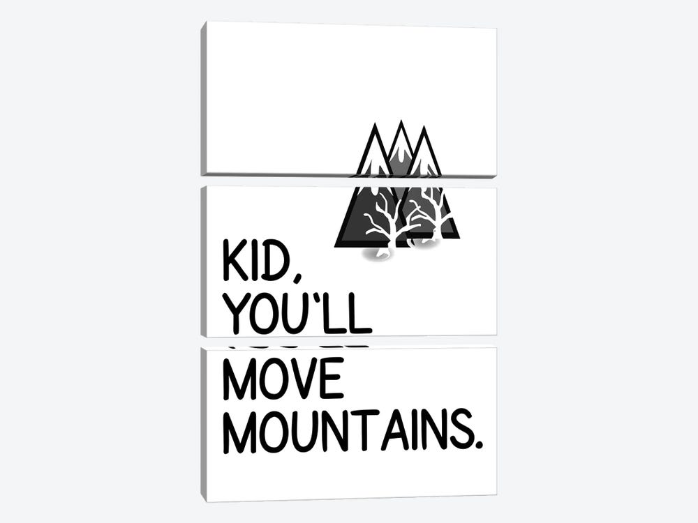 Kid You Will Move Mountains Corner by Pixy Paper 3-piece Canvas Artwork