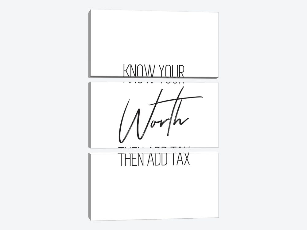 Know Your Worth by Pixy Paper 3-piece Canvas Artwork
