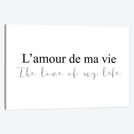 Lamour De Ma Vie Canvas Print #PXY274} by Pixy Paper Canvas Art
