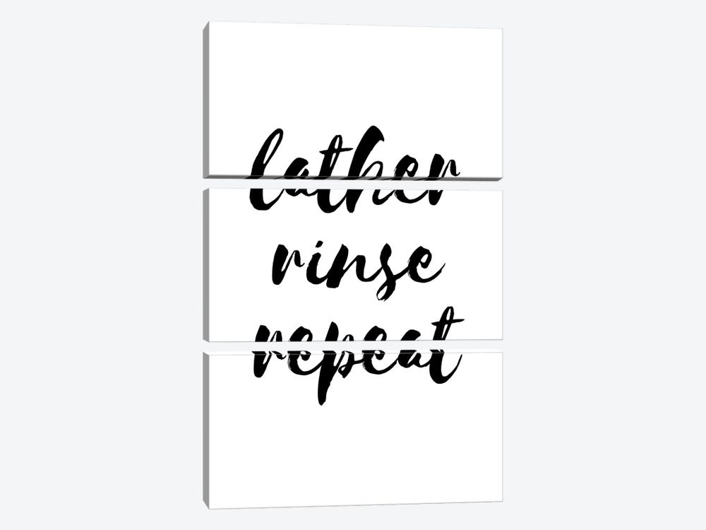 Lather Rinse Repeat by Pixy Paper 3-piece Art Print