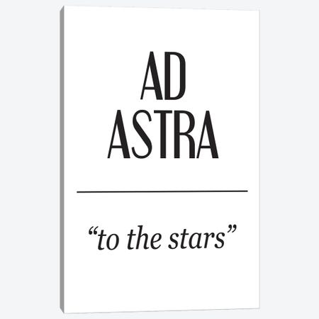 Latin Meanings-Ad Astra Canvas Print #PXY278} by Pixy Paper Canvas Print