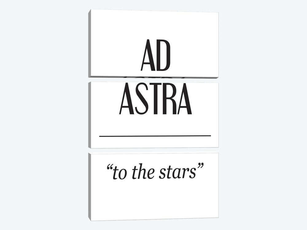 Latin Meanings-Ad Astra by Pixy Paper 3-piece Canvas Artwork