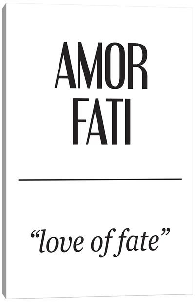 Latin Meanings-Amor Fati Canvas Art Print - Pixy Paper