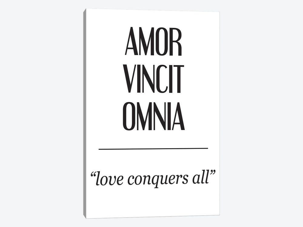 Latin Meanings-Amor Vincit by Pixy Paper 1-piece Art Print