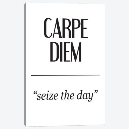 Latin Meanings-Carpe Diem Canvas Print #PXY281} by Pixy Paper Canvas Art