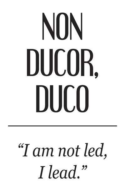 Latin Meanings-Non Ducor