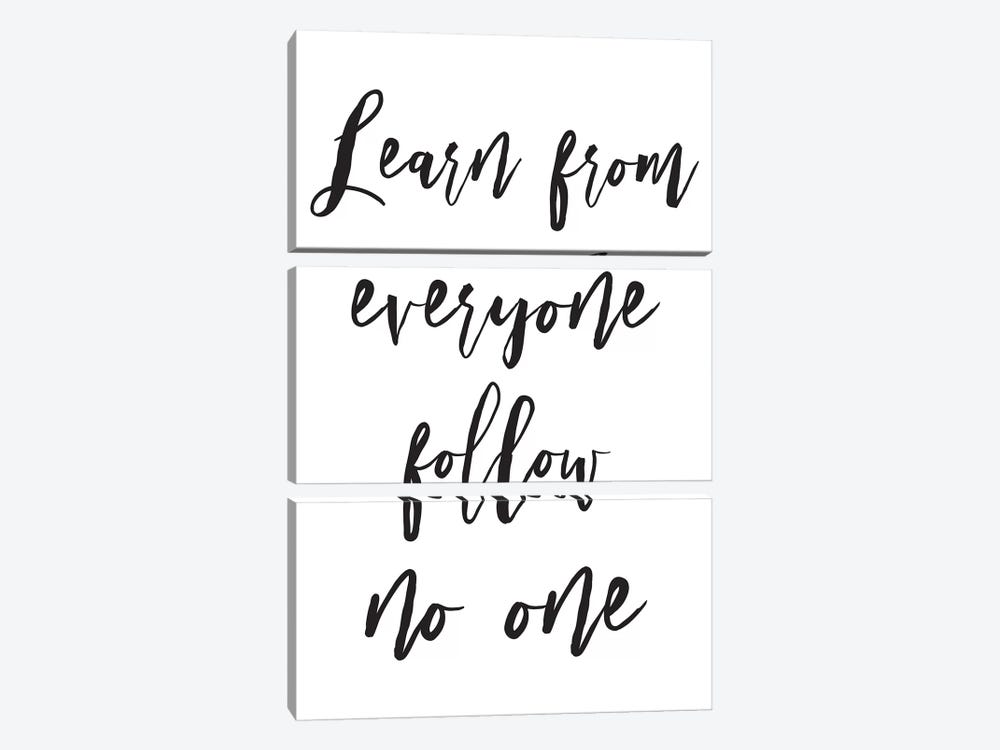 Learn From Everyone by Pixy Paper 3-piece Canvas Art Print