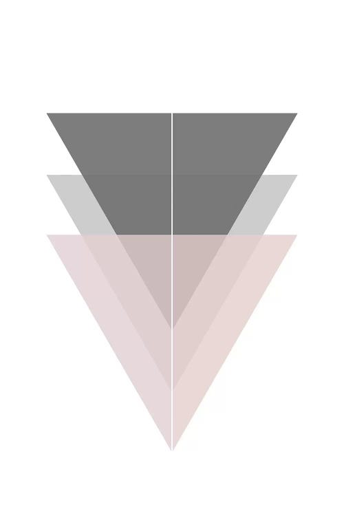 3 Simple Black Grey And Pick Triangles