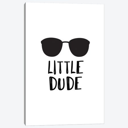 Little Dude Sunglasses Black Novelty Canvas Print #PXY302} by Pixy Paper Canvas Art Print
