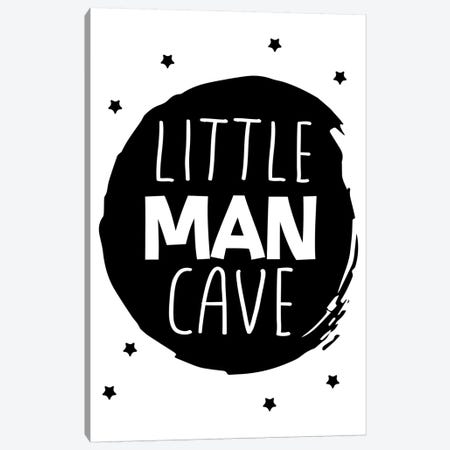 Little Man Cave Black Circle Canvas Print #PXY308} by Pixy Paper Canvas Art Print