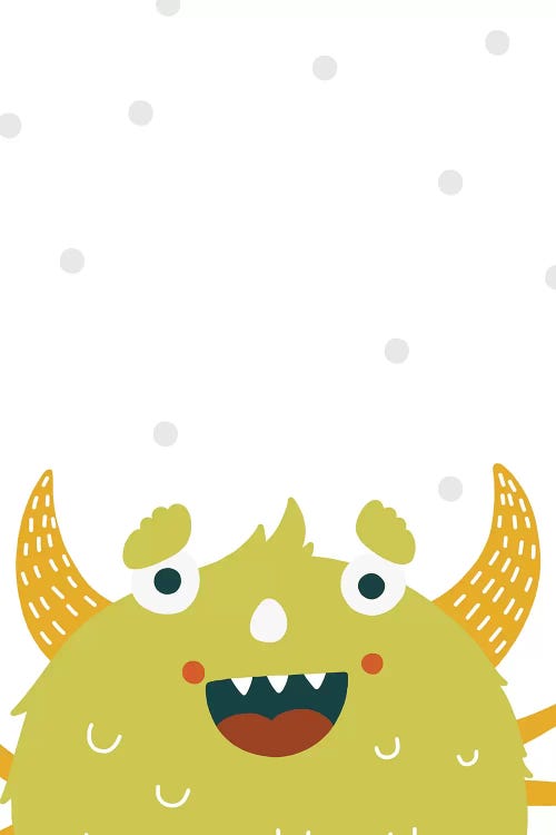 Little Monsters Green by Pixy Paper wall art
