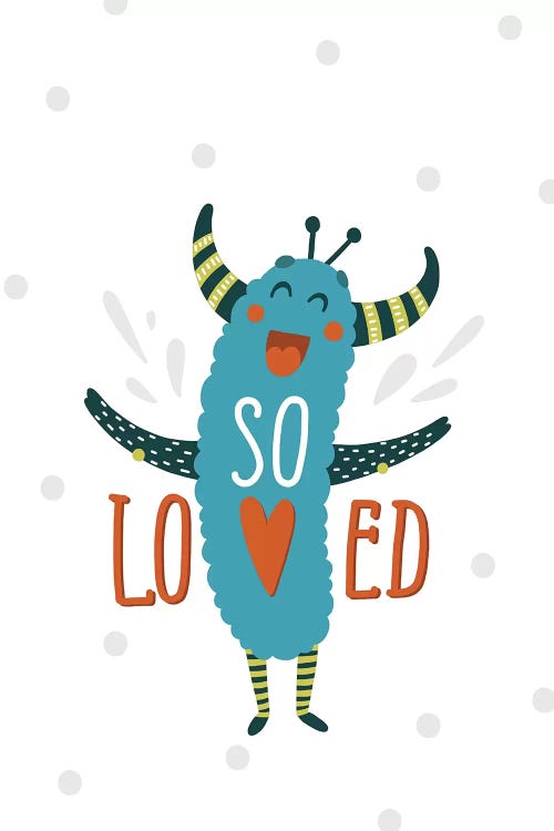 Little Monsters So Loved by Pixy Paper wall art