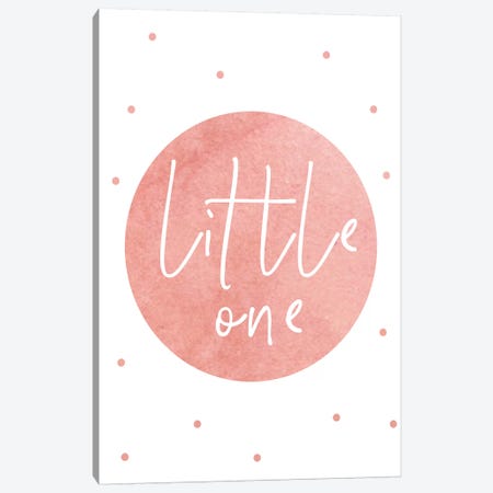 Little One Peach Canvas Print #PXY315} by Pixy Paper Canvas Print