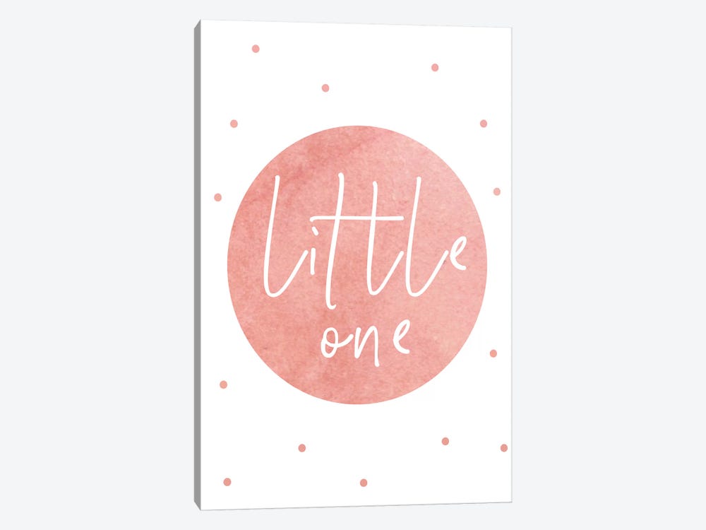Little One Peach by Pixy Paper 1-piece Canvas Wall Art