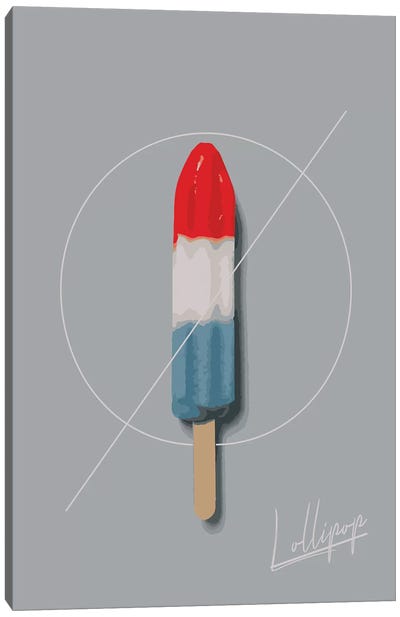 Lollipop Summer Canvas Art Print - Ice Cream & Popsicle Art