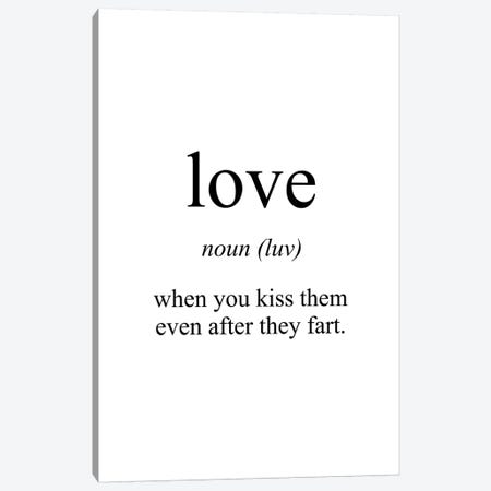 Love Meaning Canvas Print #PXY321} by Pixy Paper Art Print