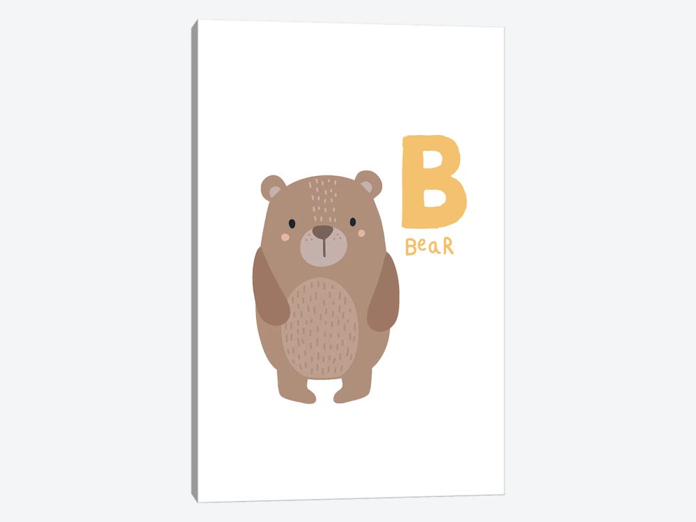 Animal Alphabet - B by Pixy Paper 1-piece Art Print