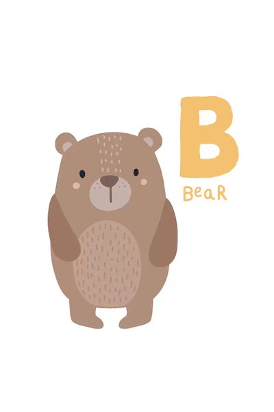 The Letter B: Animal Alphabet - B by Pixy Paper