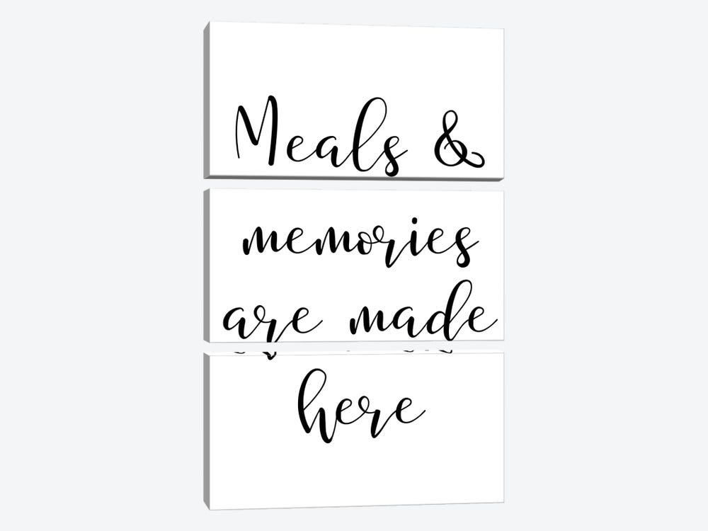 Meals And Memories Are Made Here by Pixy Paper 3-piece Canvas Art