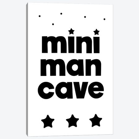 Mini Man Cave Black Canvas Print #PXY335} by Pixy Paper Canvas Print