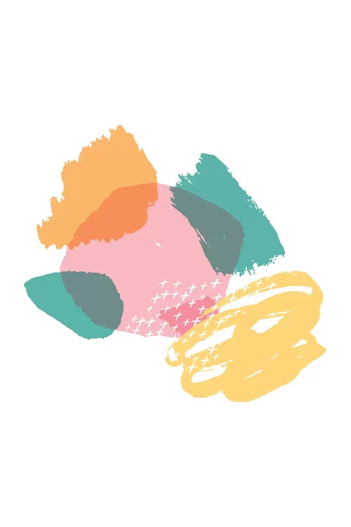 Mismatch Pink And Teal by Pixy Paper wall art