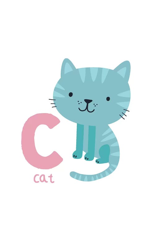 Animal Alphabet - C by Pixy Paper wall art