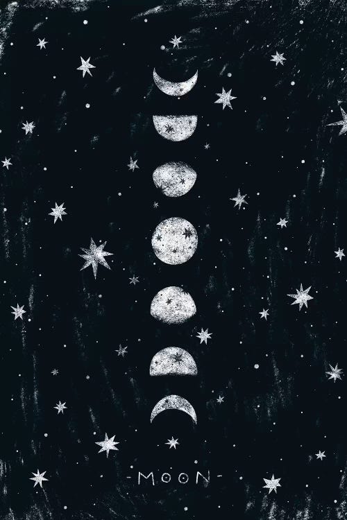 Moon Phases by Pixy Paper wall art
