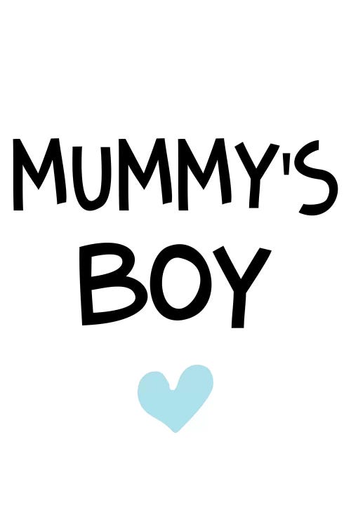 Mummys Boy Blue And Black by Pixy Paper wall art