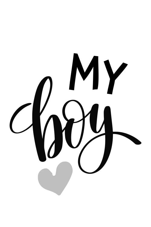 My Boy Black by Pixy Paper wall art