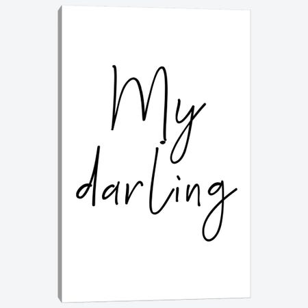 My Darling Black Canvas Print #PXY356} by Pixy Paper Canvas Print